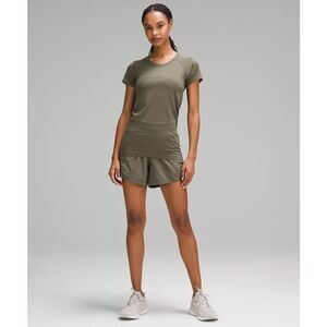 Lululemon Swiftly Tech Short-Sleeve Shirt 2.0 Hip Length Olive Green Stretch $68